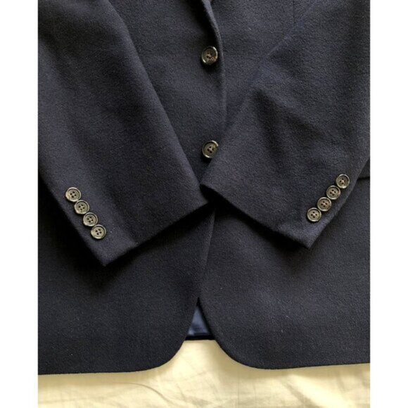 Lauren Ralph Lauren Mens Blazer 40R Wool Silk Cashmere Blend Navy Blue Old Money - Picture 5 of 9